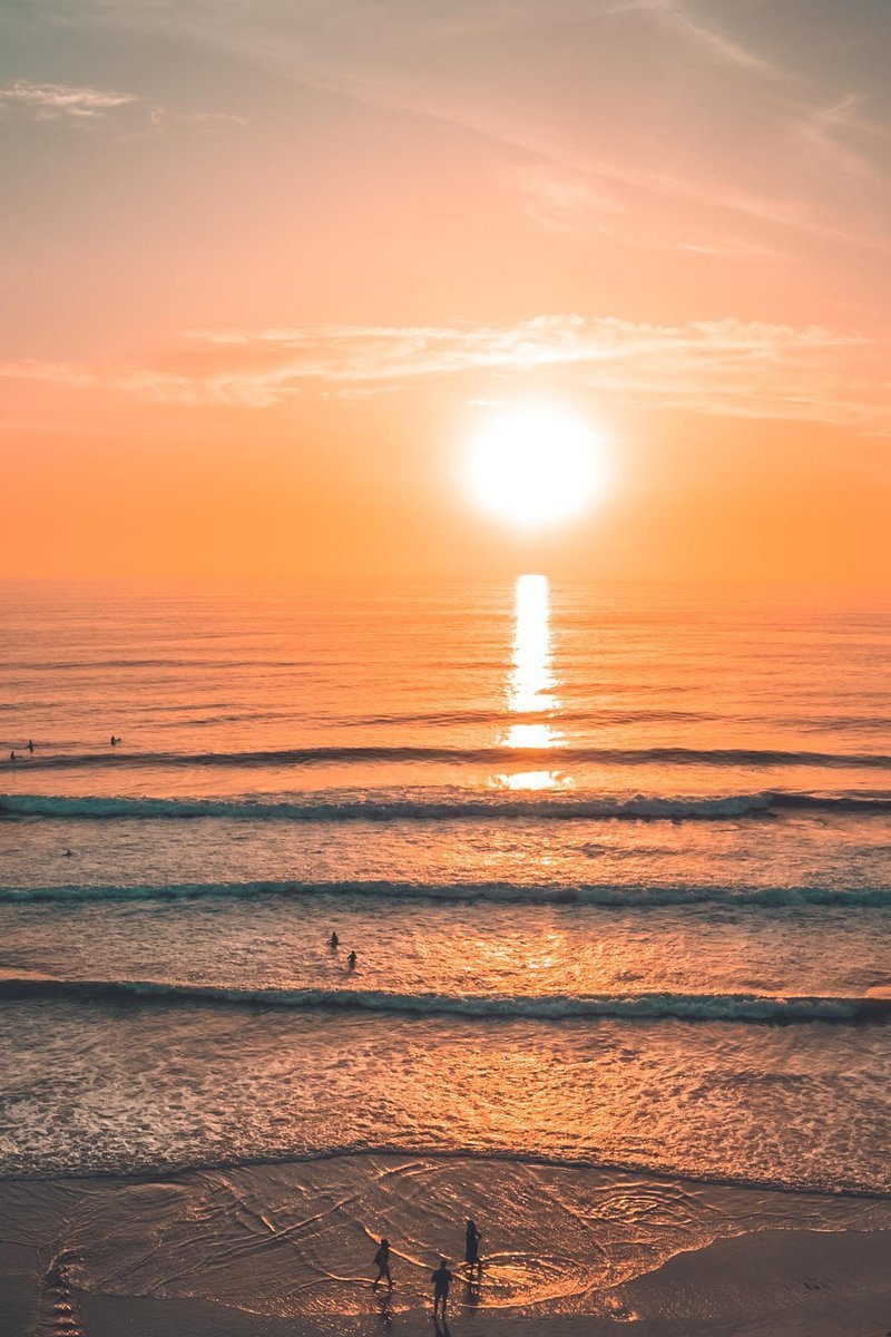 Закат над морем