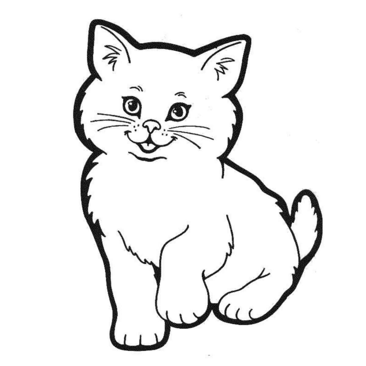 Раскраска кот