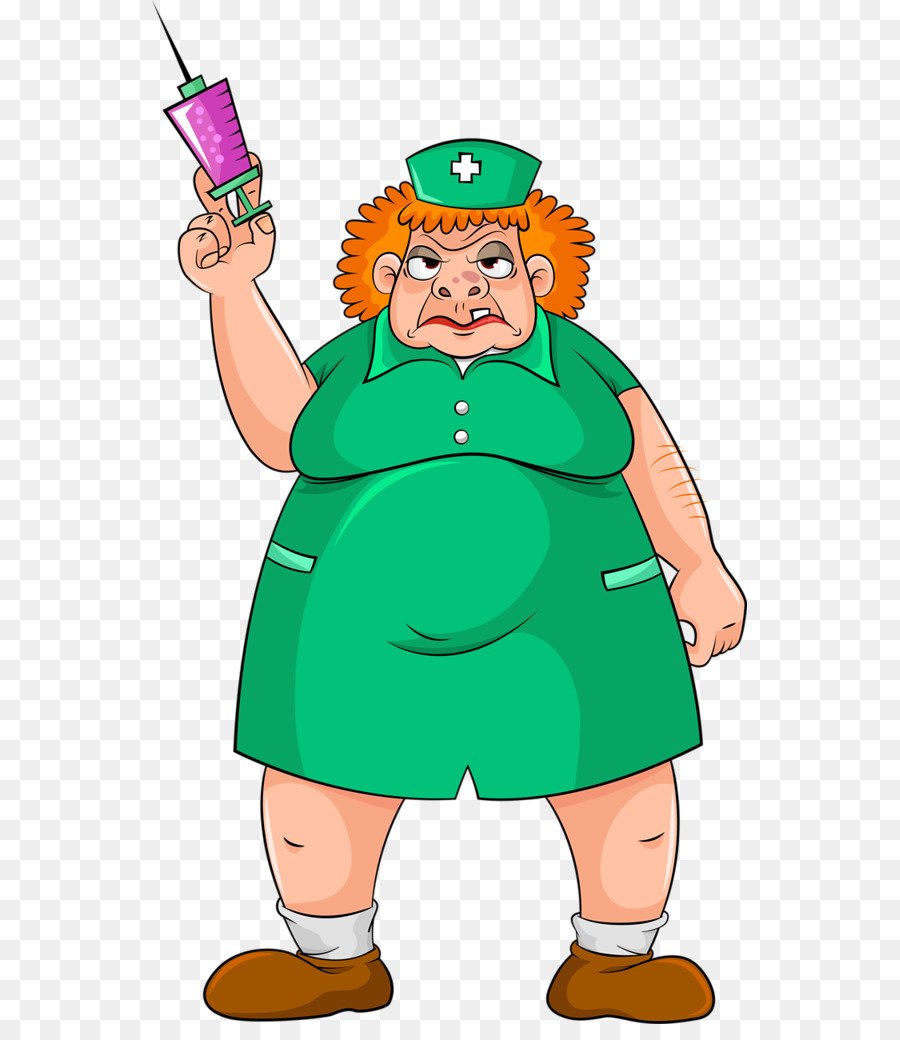 Злая медсестра со шприцем