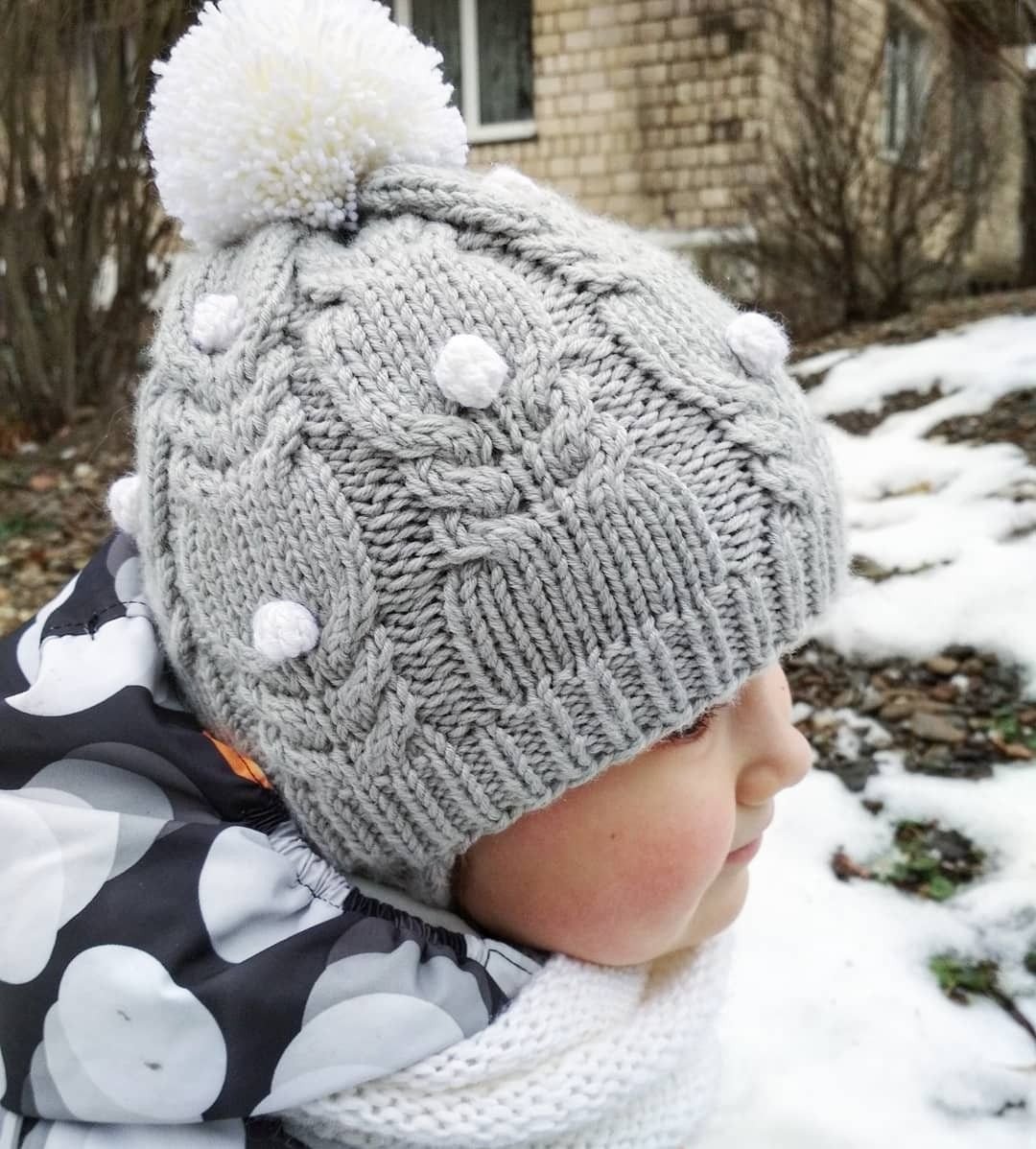 Детские вязаные шапки