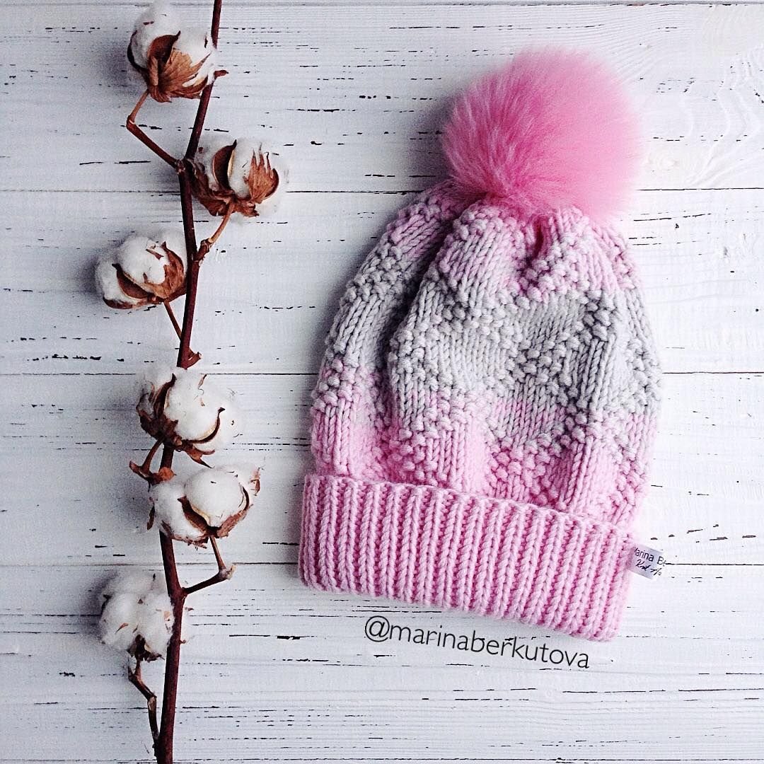 Шапка бини градиент