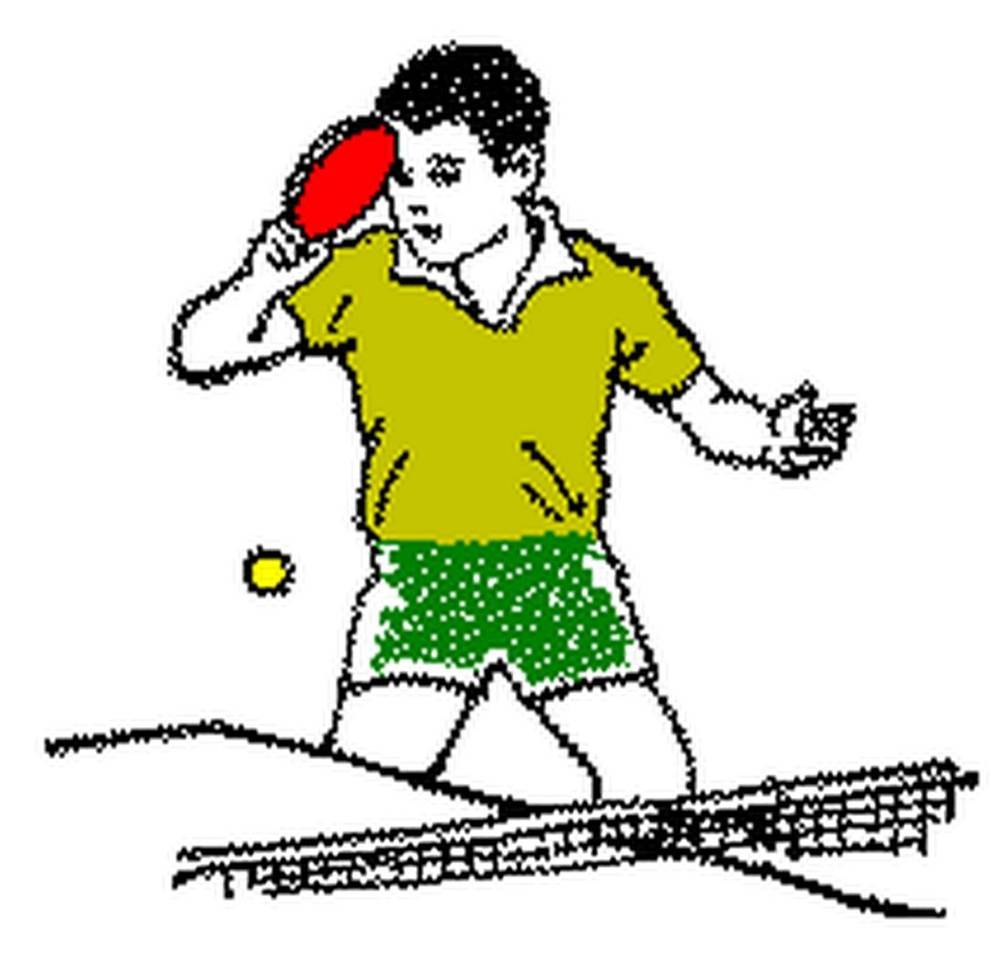 Настольный теннис карикатура