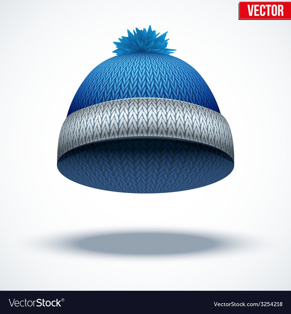 Шапка голубая мультяшная