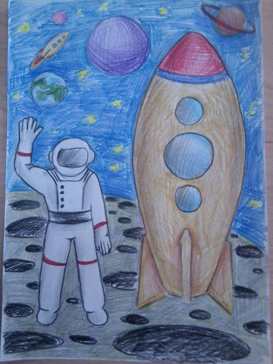 Рисунки о космосе для школьников