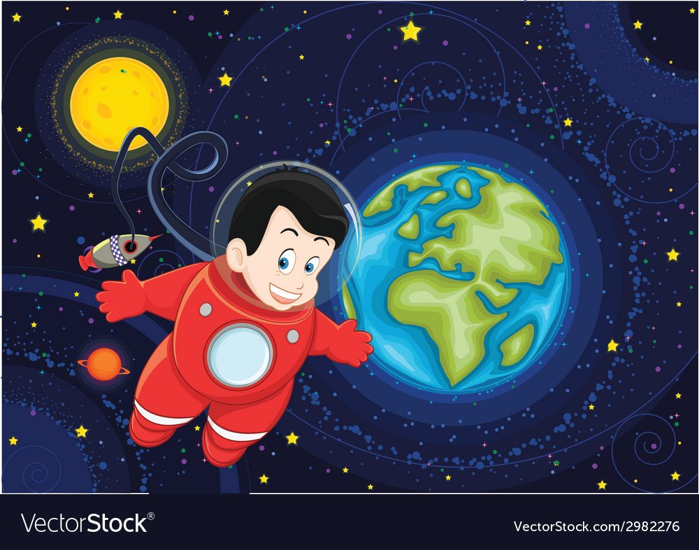 Человек в космосе для дошкольников