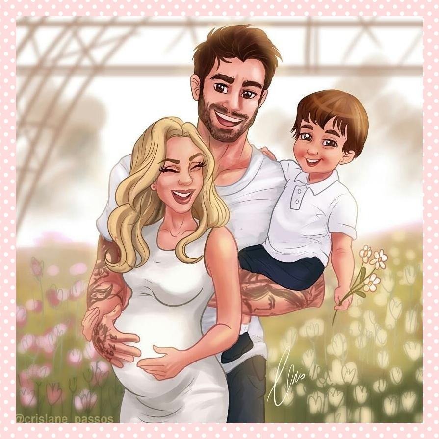 Счастливая семья иллюстрации