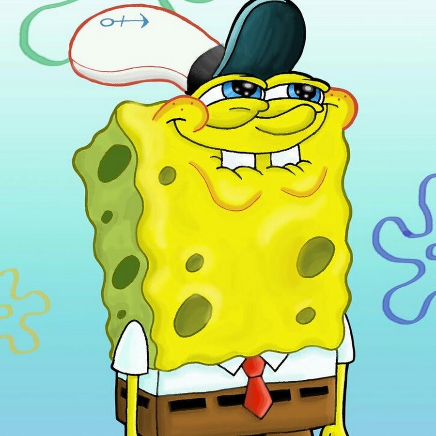 Губка Боб улыбается