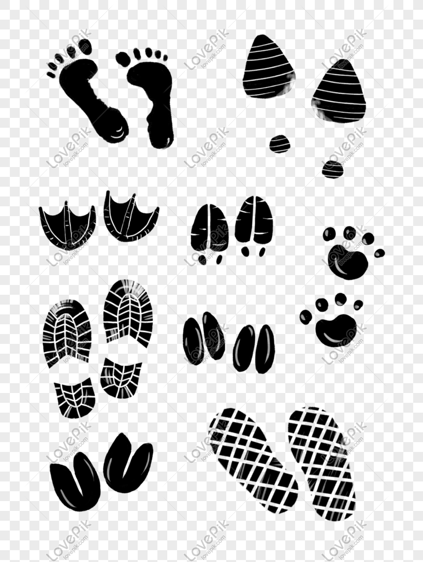 Отпечаток ботинка трафарет