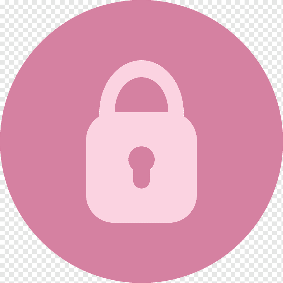 Замочек розовый иконка