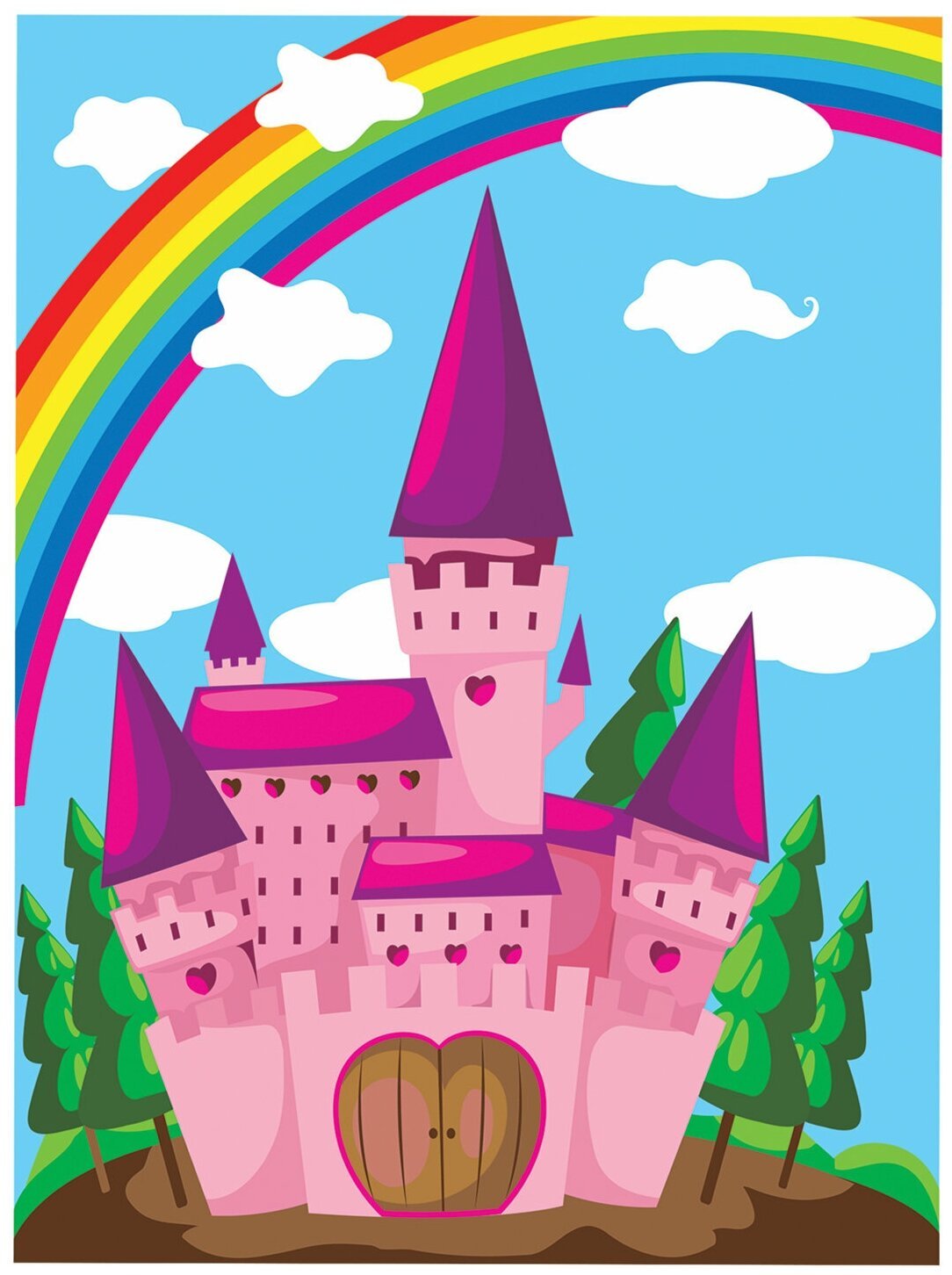 Разноцветный замок