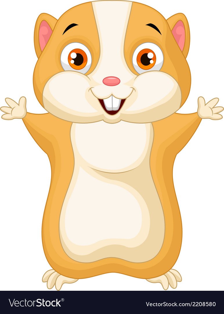 Морда хомяка мультяшного