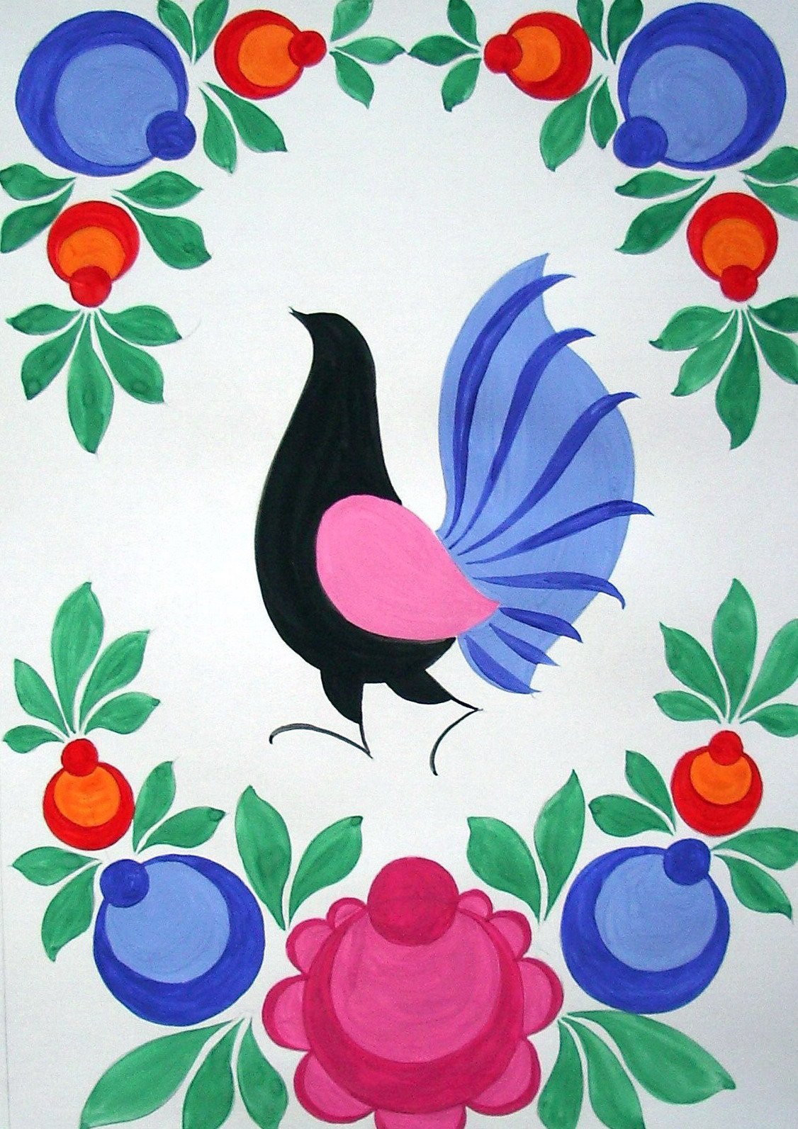 Роспись Городец элементы росписи