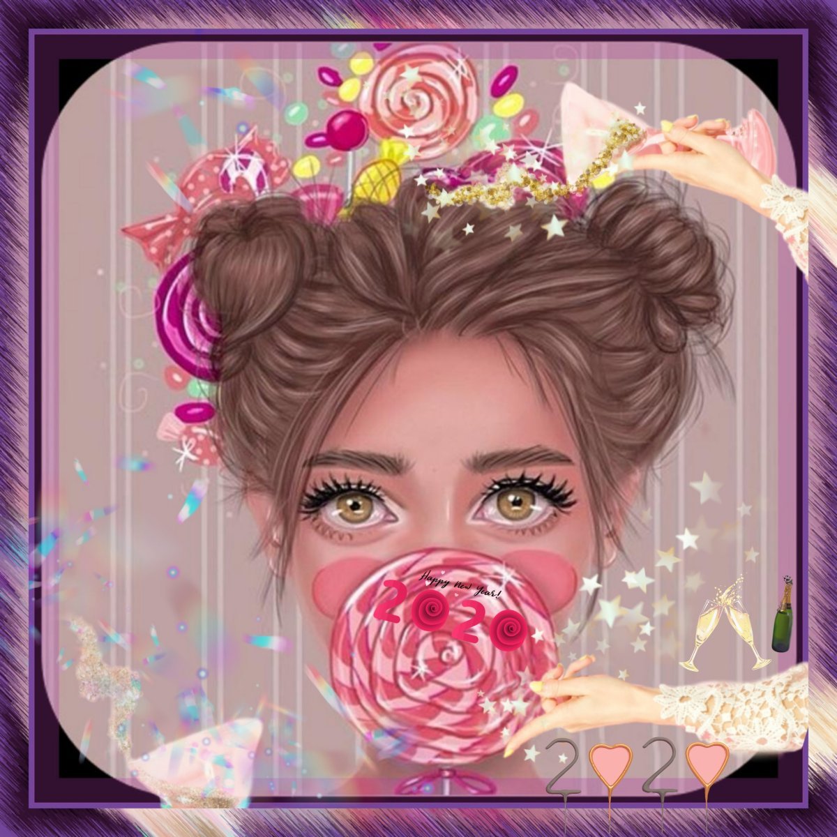 Мультяшная девушка