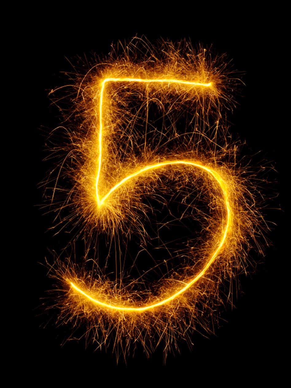 Цифра 5 красивая