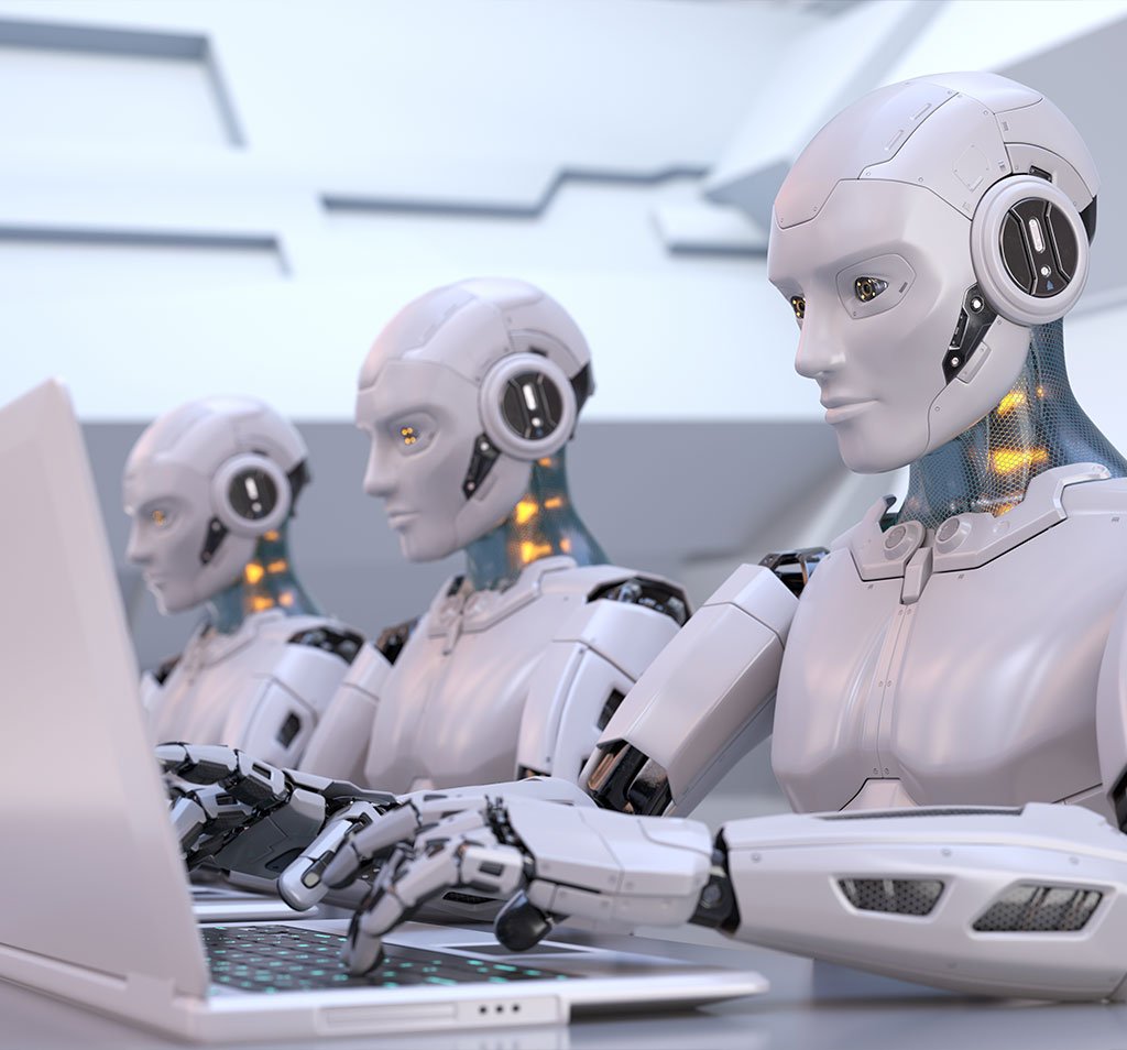 Роботы на работе