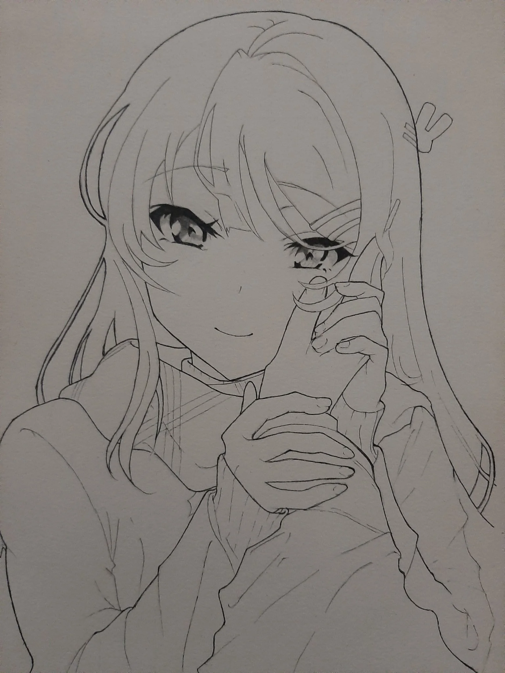 Чёрно-белые рисунки аниме