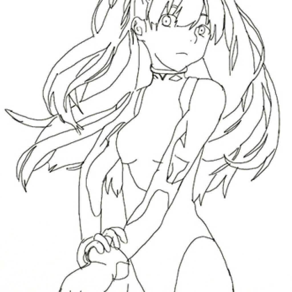 Картинки аниме раскраски