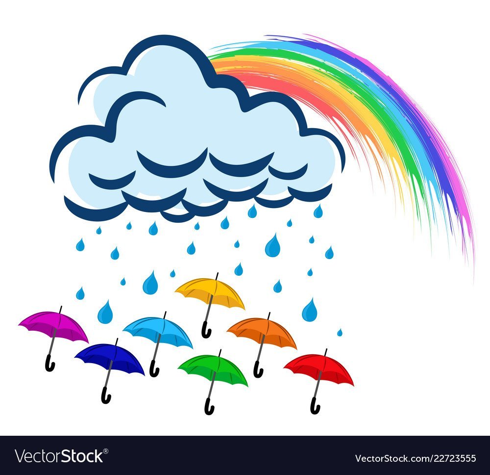 Тучка с радугой