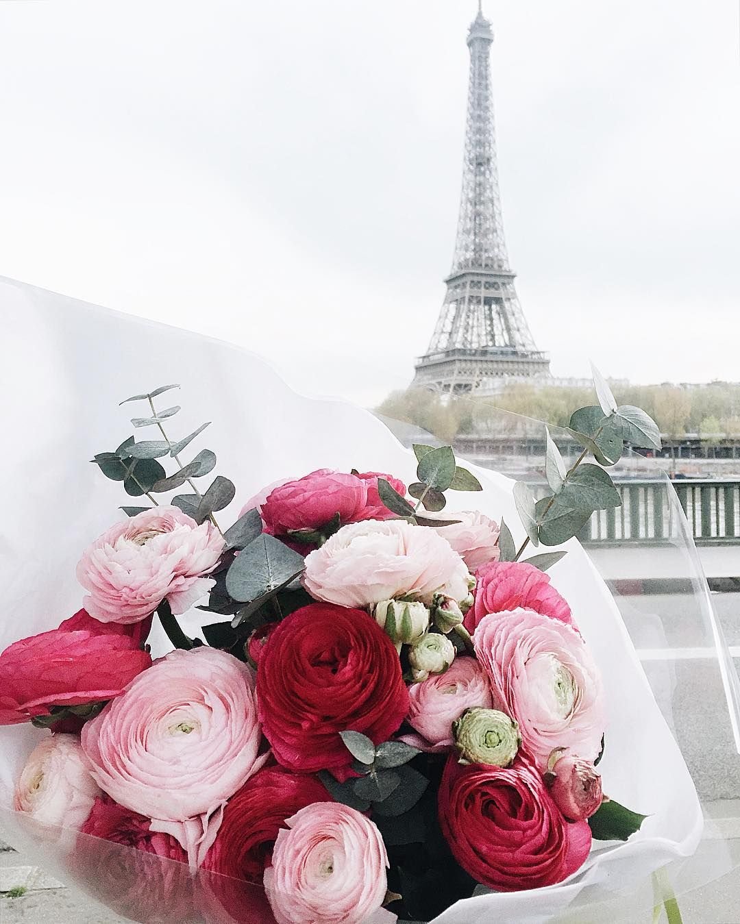 Париж цветы