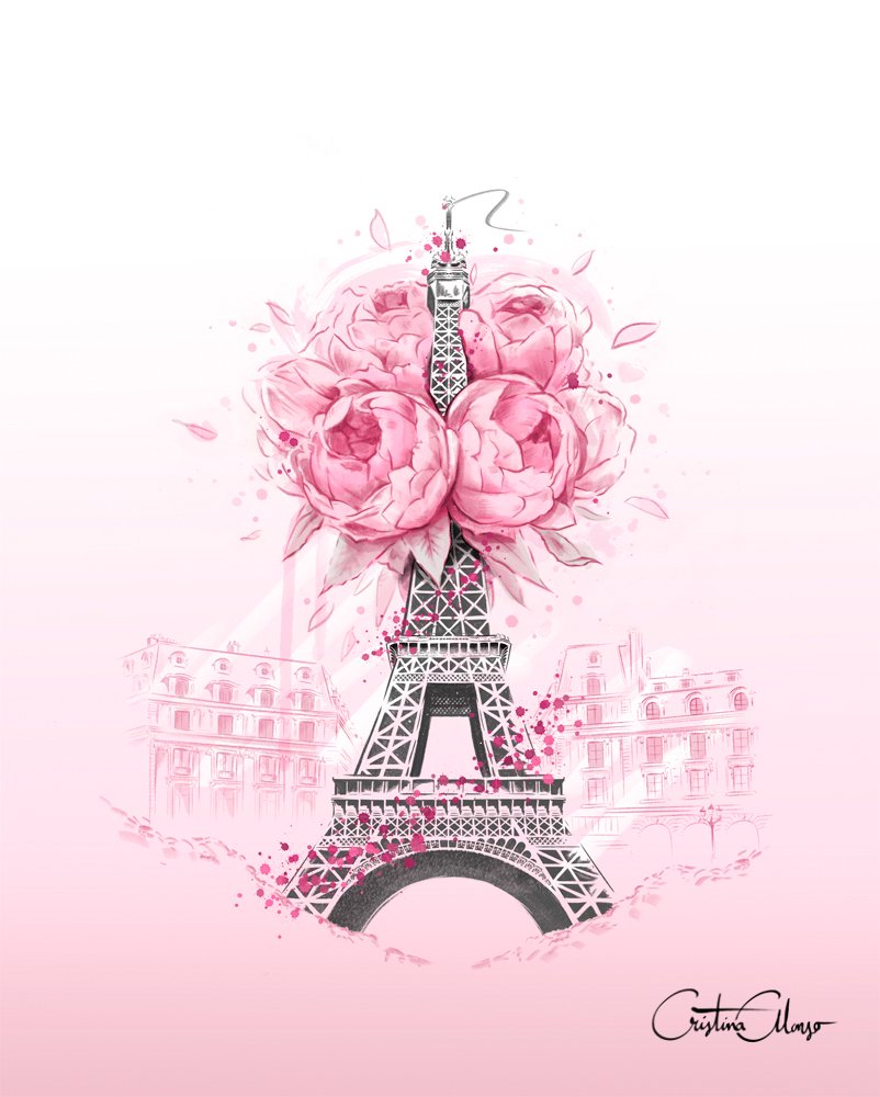 Париж иллюстрации