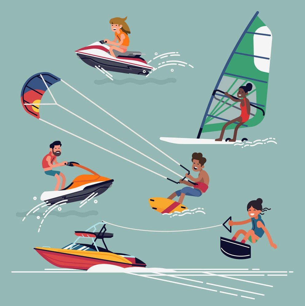 Пиктограммы водных видов спорта