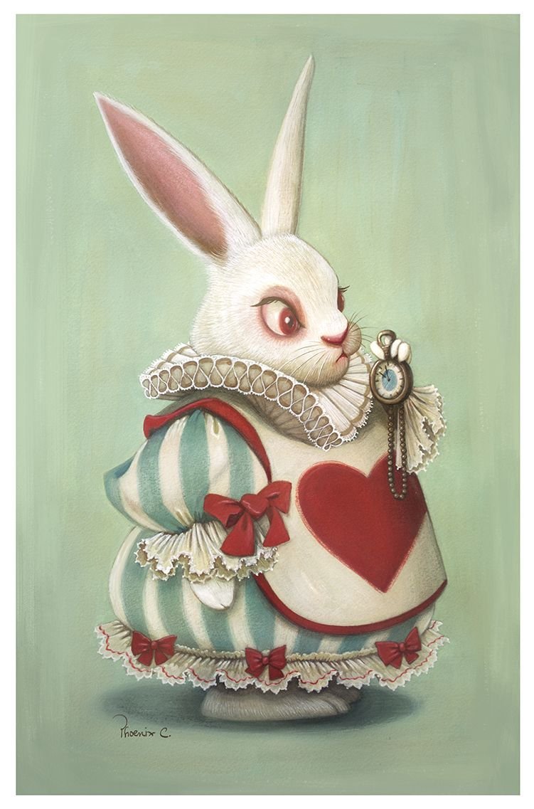 Алиса в стране чудес иллюстрации кролик