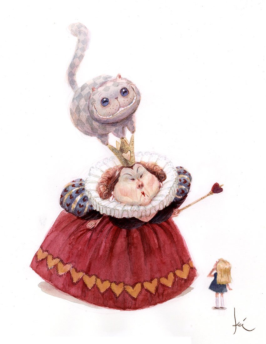 Кролик Алиса в стране чудес эскиз