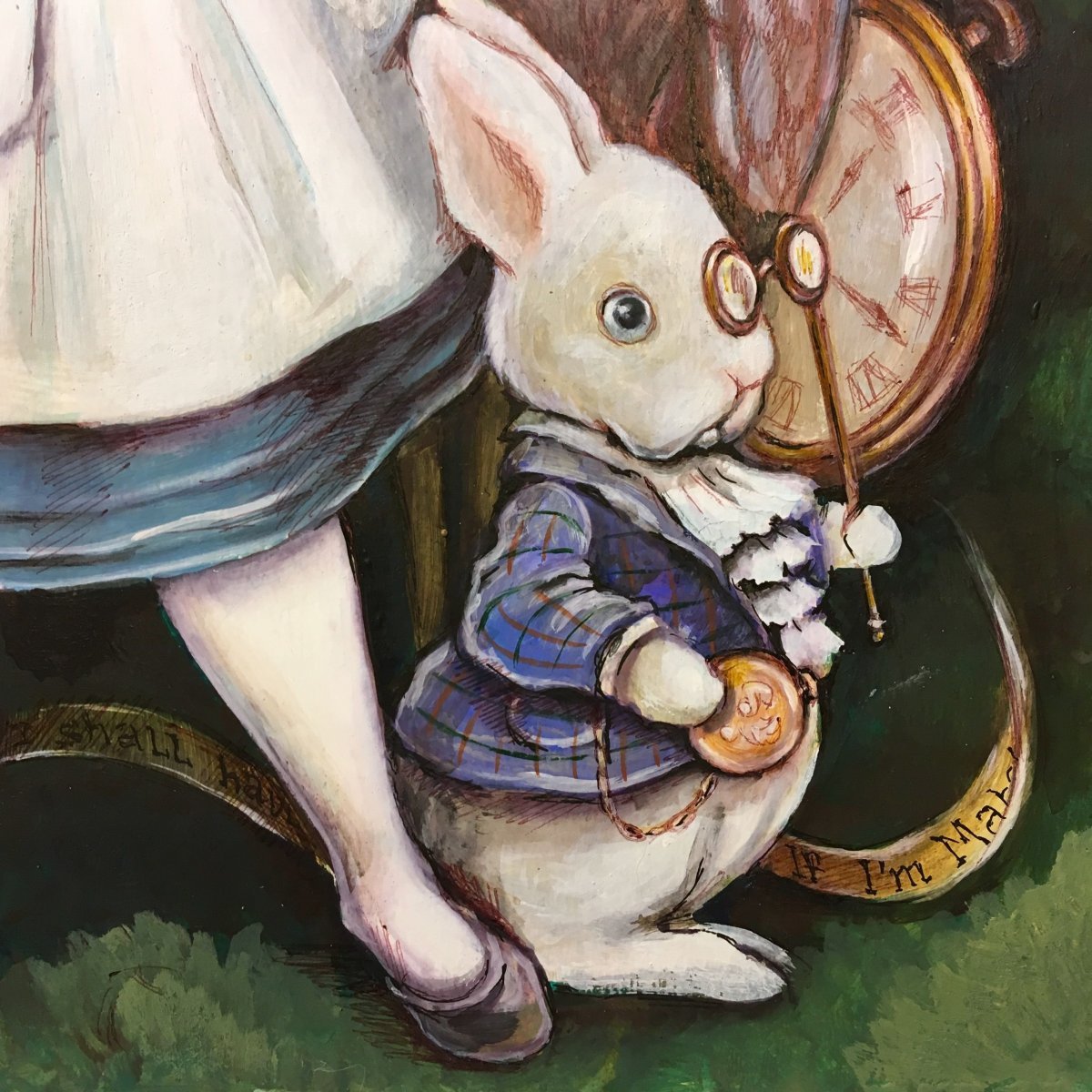 Новогодний кролик из Алисы в стране