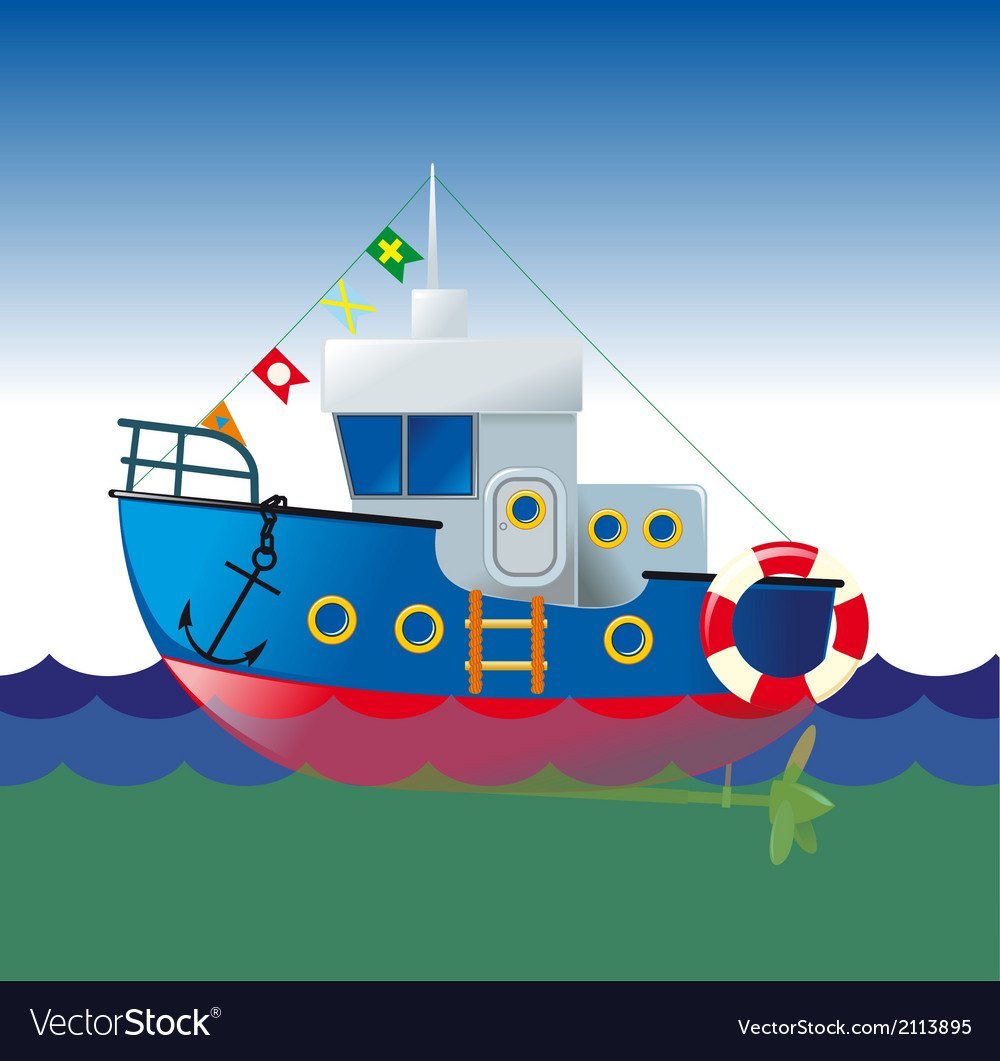 Флажки на детский корабль