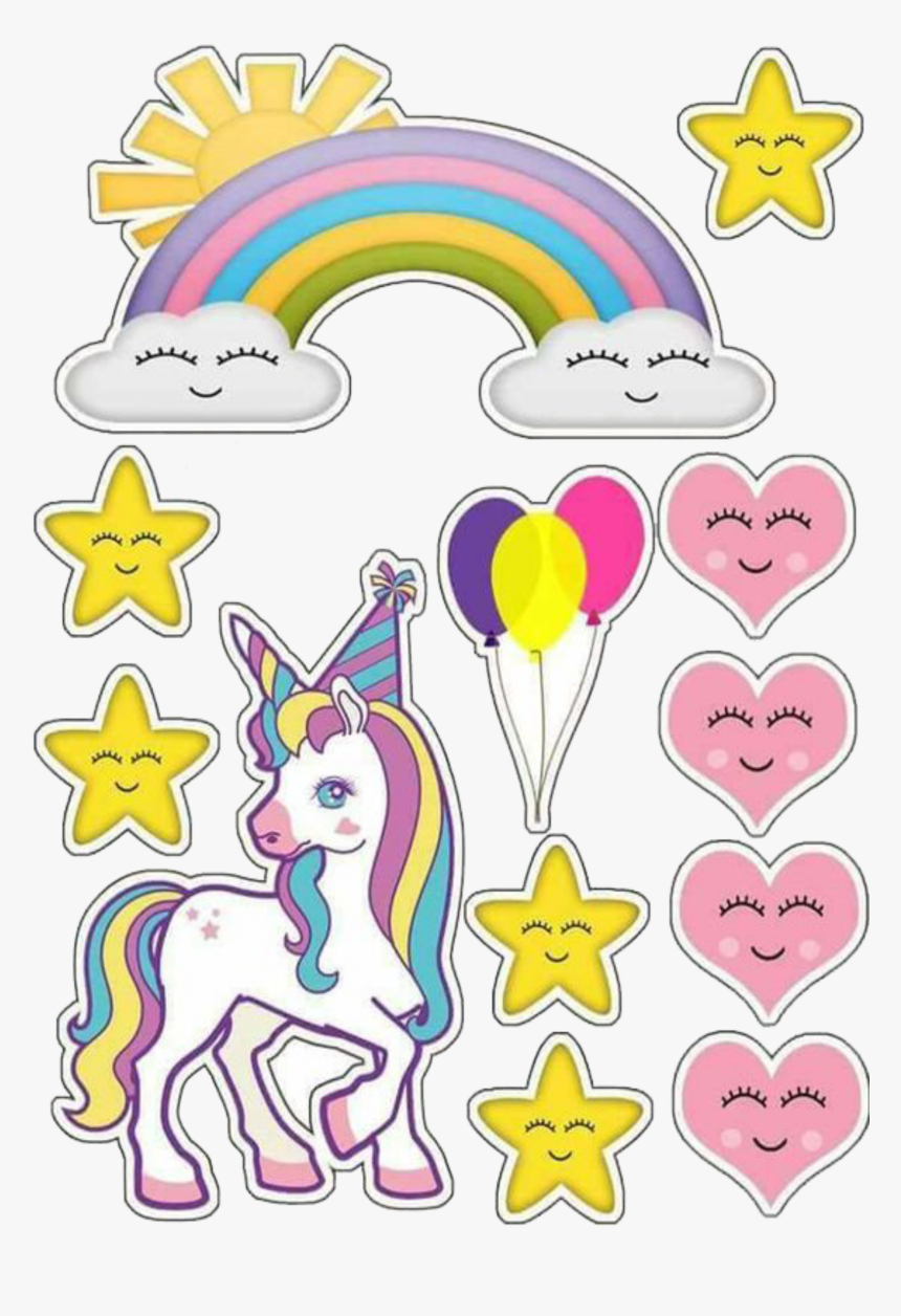 Единорог макет для печати