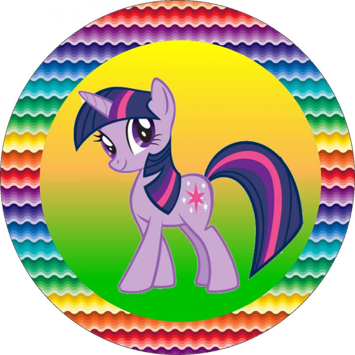 Фотопечать пони круглые