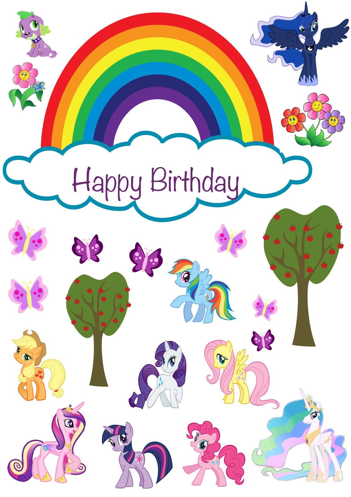 Пони сахарная печать