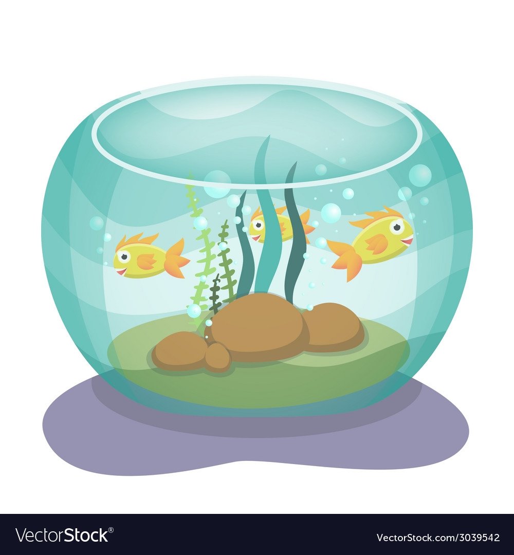 Рыбки аквариума для детей мультяшная