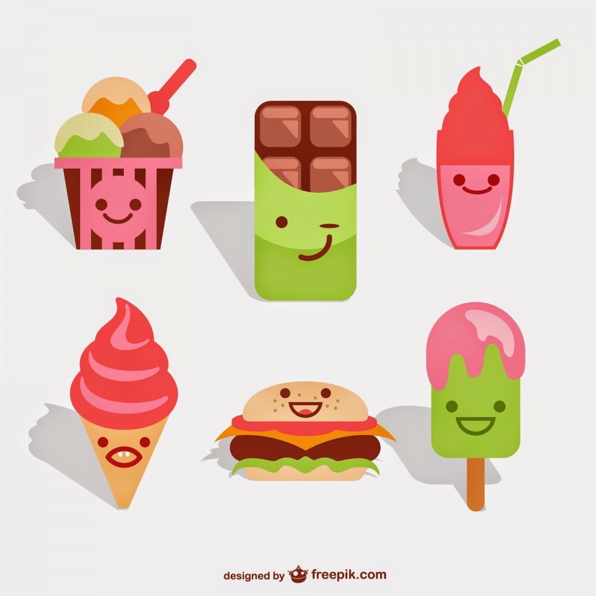 Кавайные еда и напитки