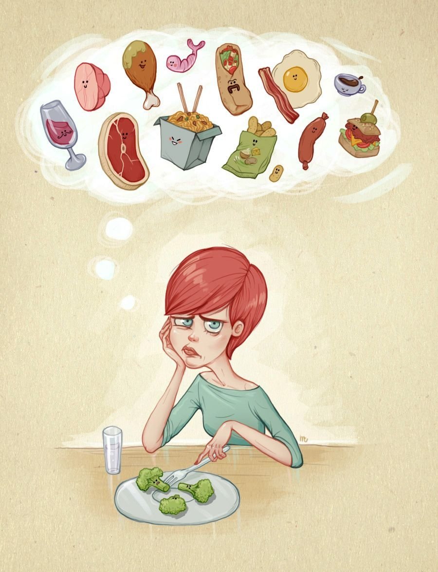 Диета карикатура