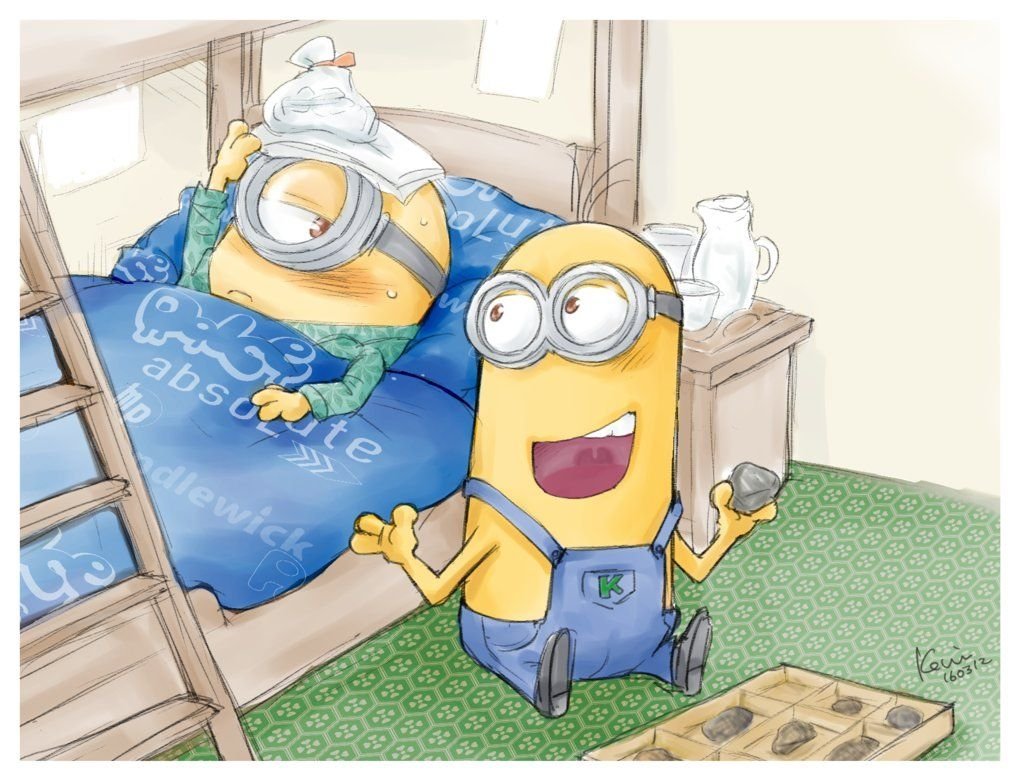 Миньон спит