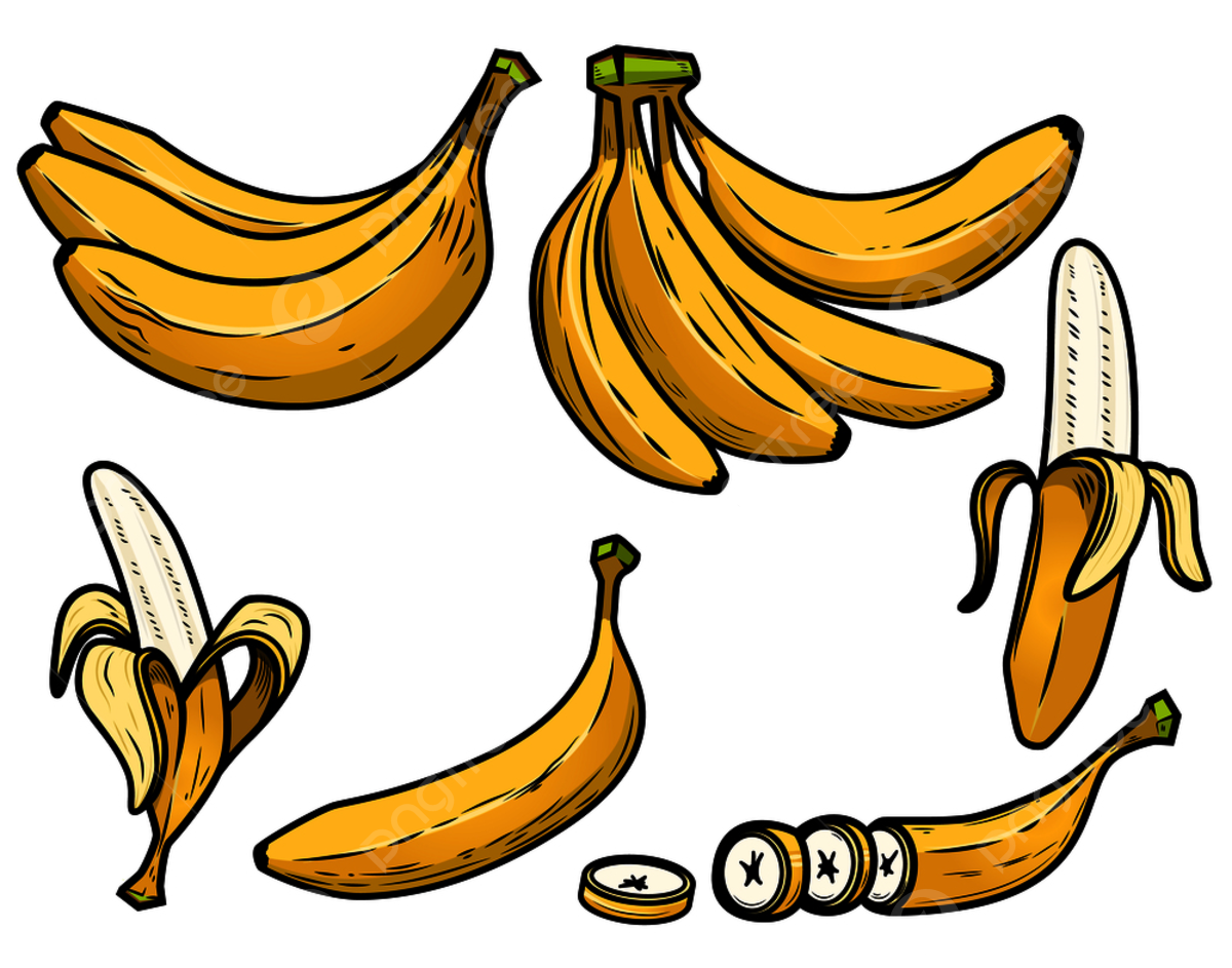 Фрукты с глазами для детей банан