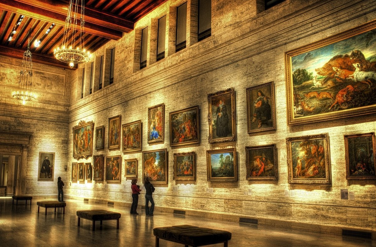 Баннеры в Лувре