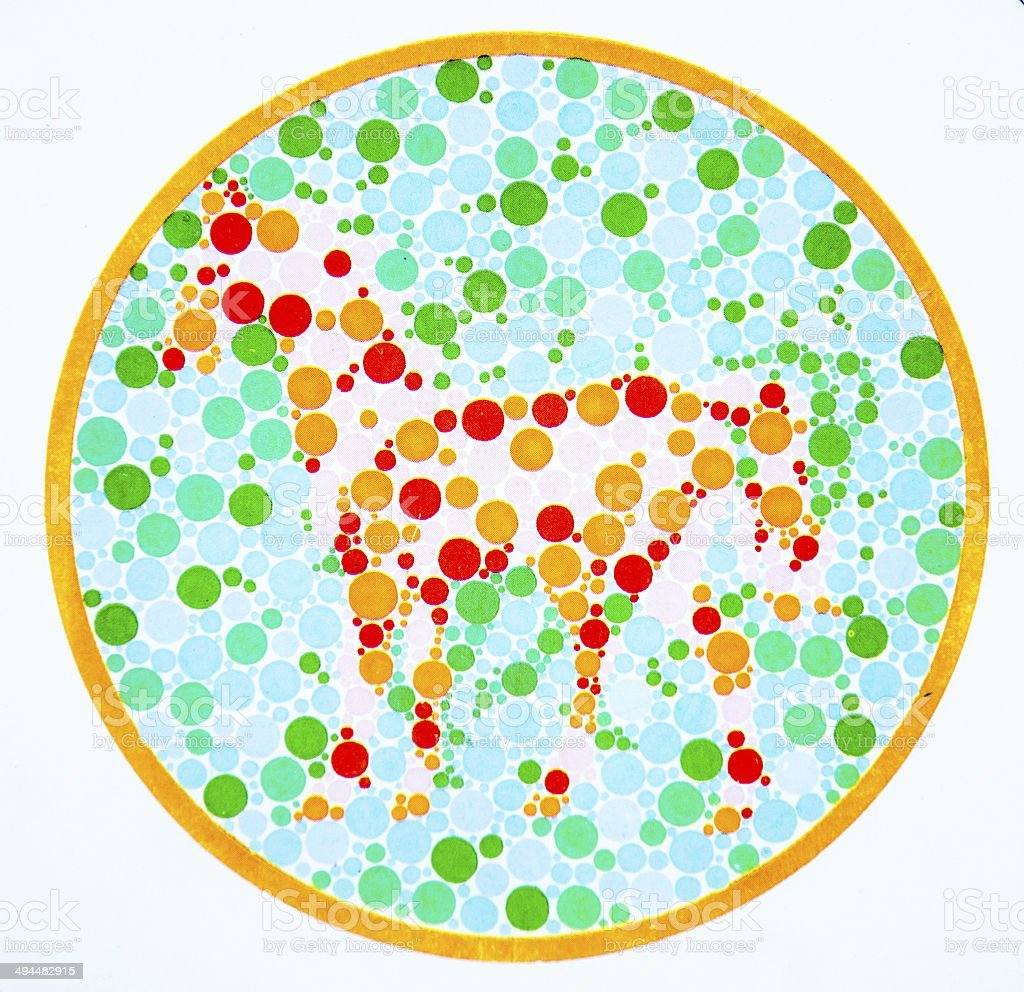 Тест на дальтонизм красный цвет