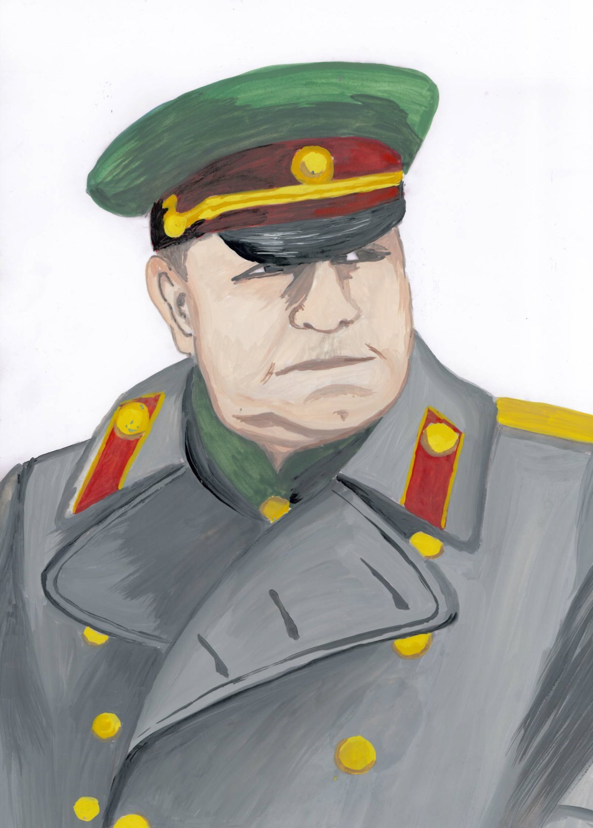 Жуков рисунок полководец