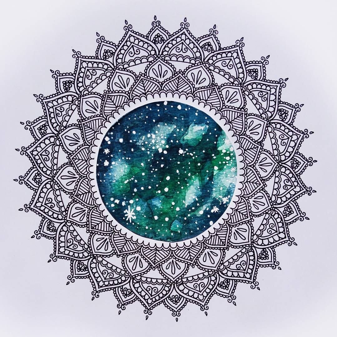 Зентангл Мандала Радуга