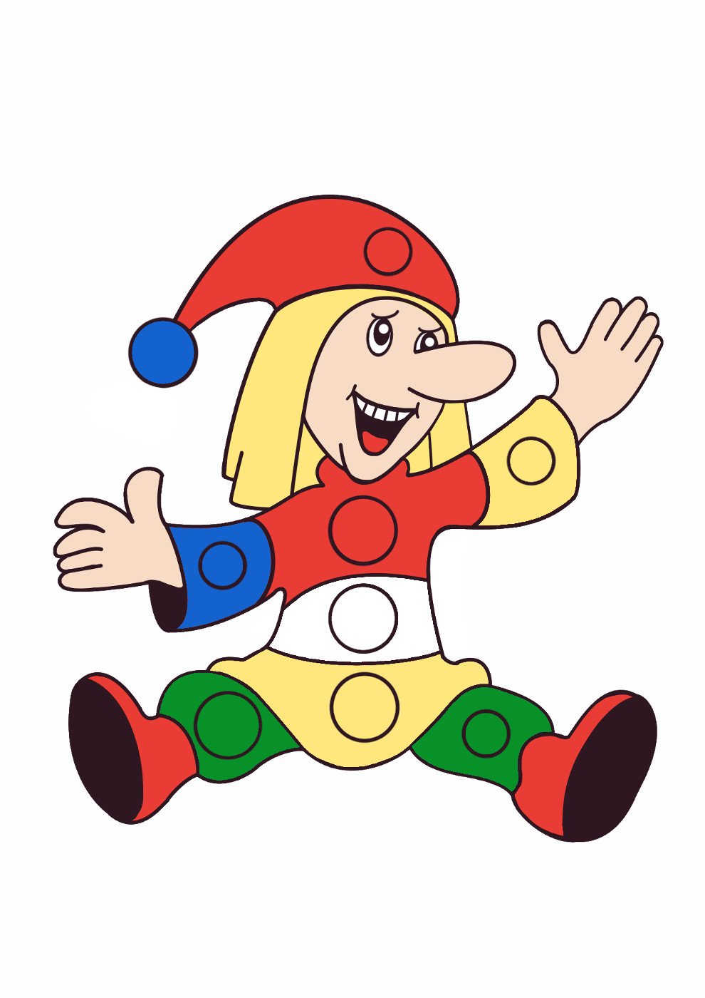 Петрушка раскраска