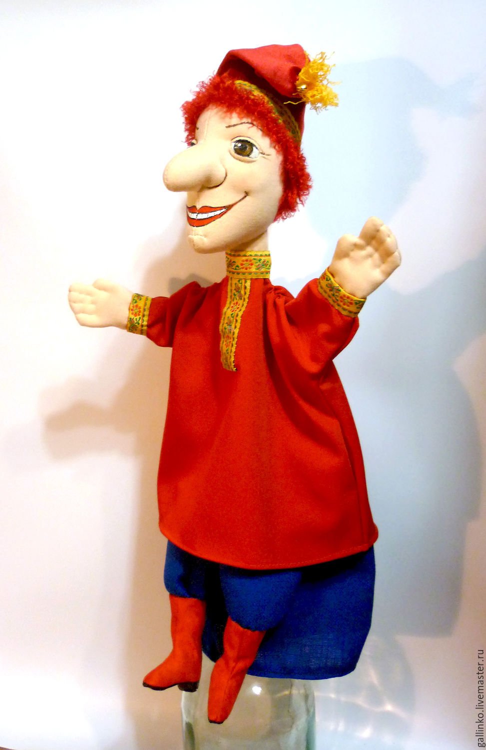 Петрушка Скоморох раскраска