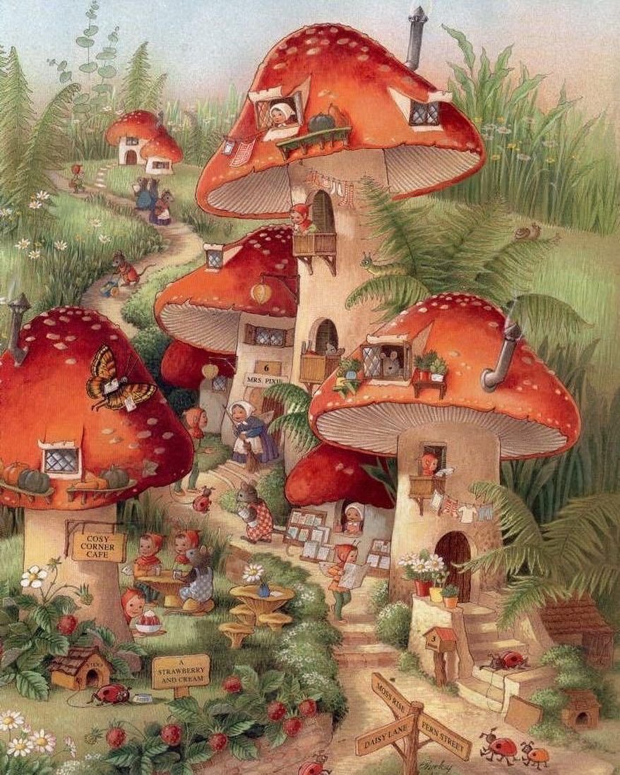 Сказочный домик в лесу