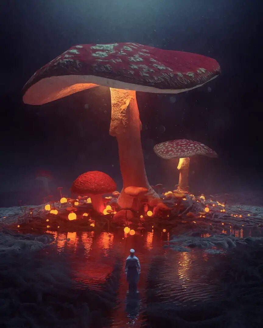 Домик для фей Волшебный мухомор