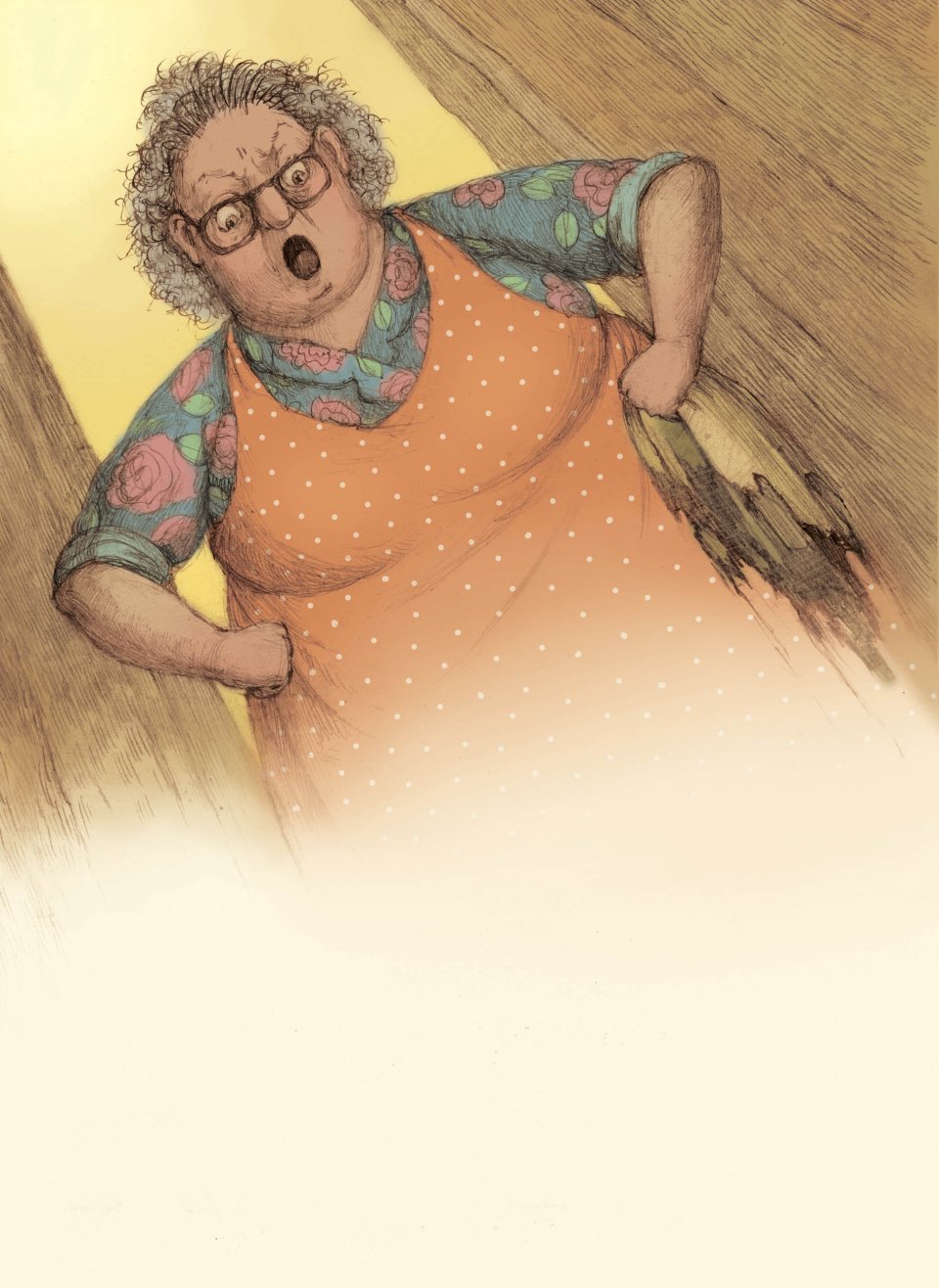 Гриб с ножом арт