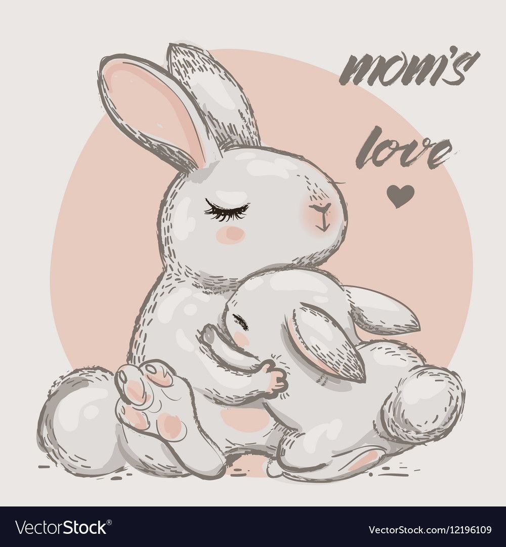 Зайчик с мамой