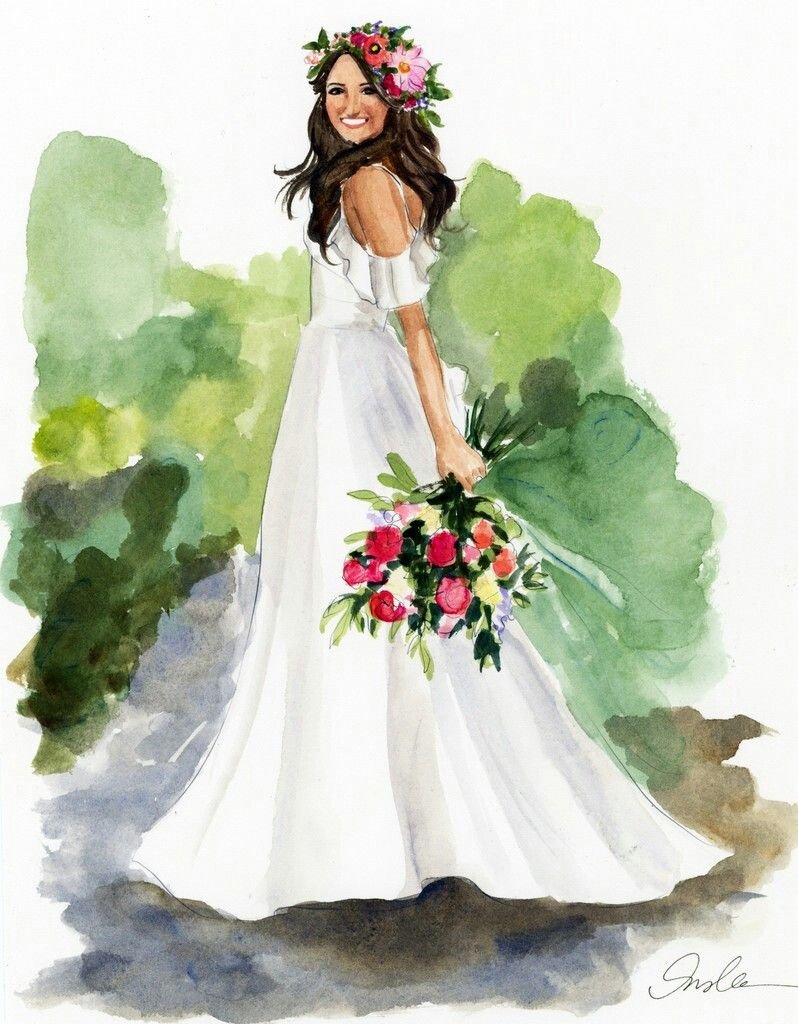 Невеста нарисованная