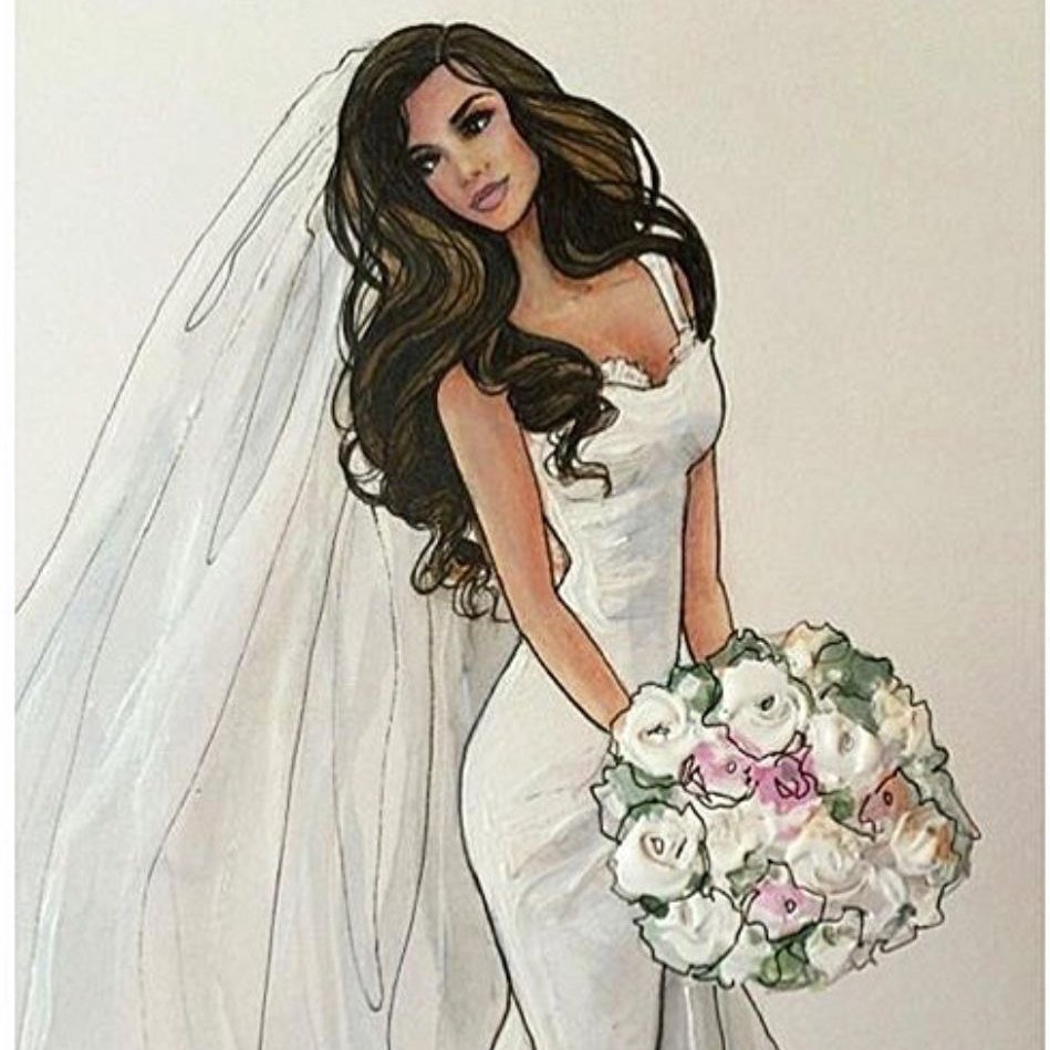 Невеста нарисованная