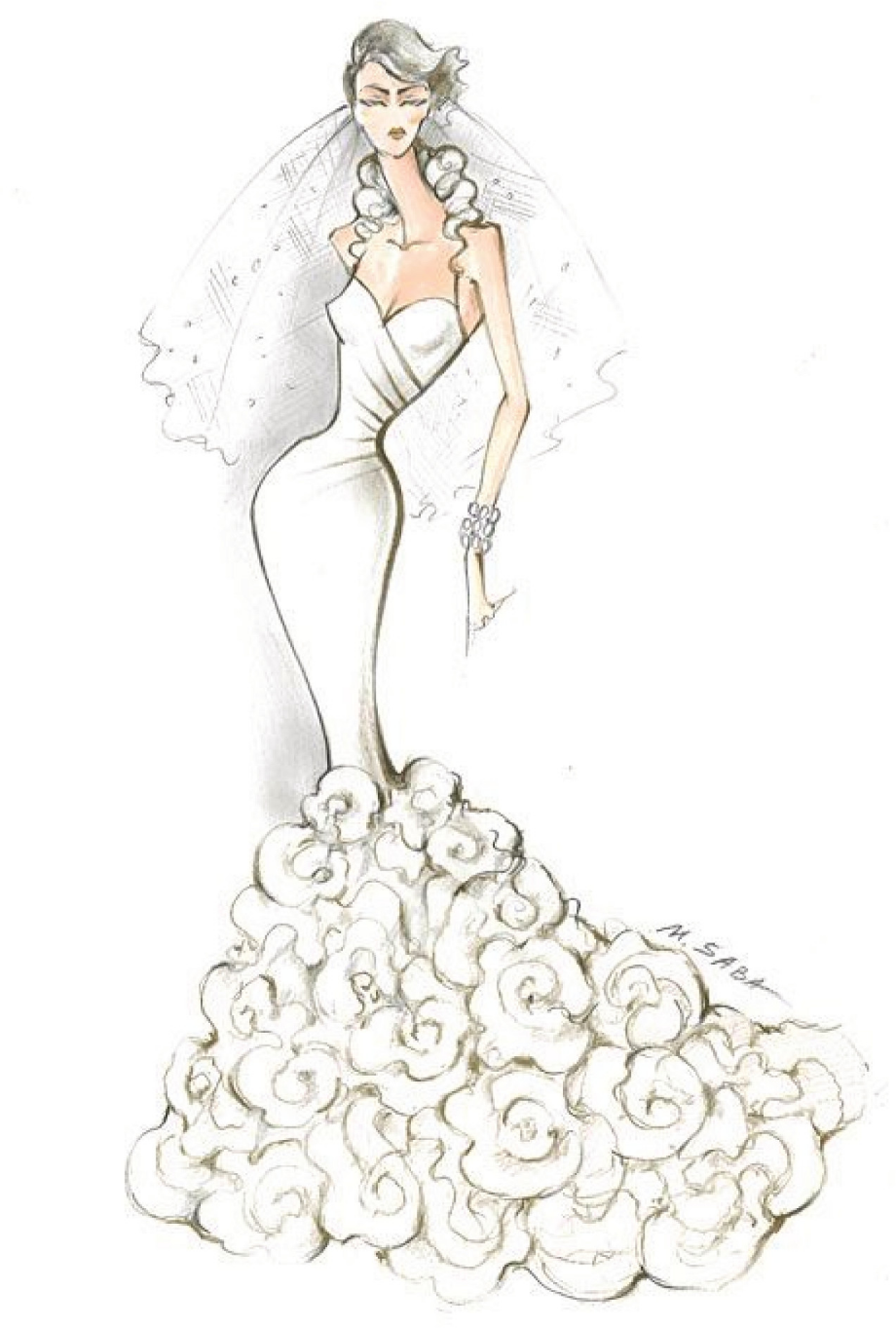 Скетч невеста